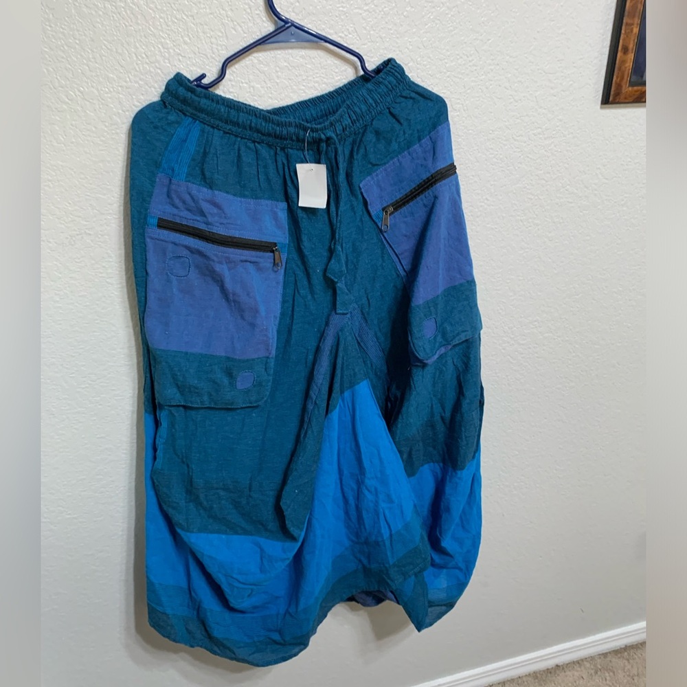 Siddhartha blue skirt made in Nepal size small